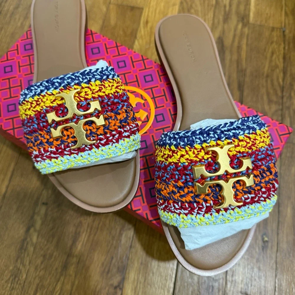 Tory Burch Multicolor Woven Sandals - Picture 3 of 3